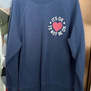 HOMAGE Navy Sweatshirt with Heart Design